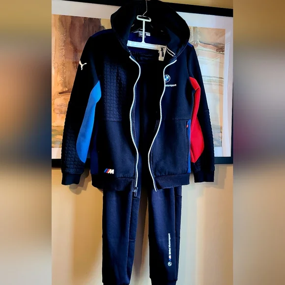 Puma BMW Boys Set hoodie & pants - Picture 2 of 16